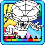 Logo of Coloring Book-Mini Heroes android Application 